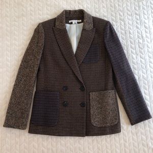 Veronica Beard Brown Dickey Jacket